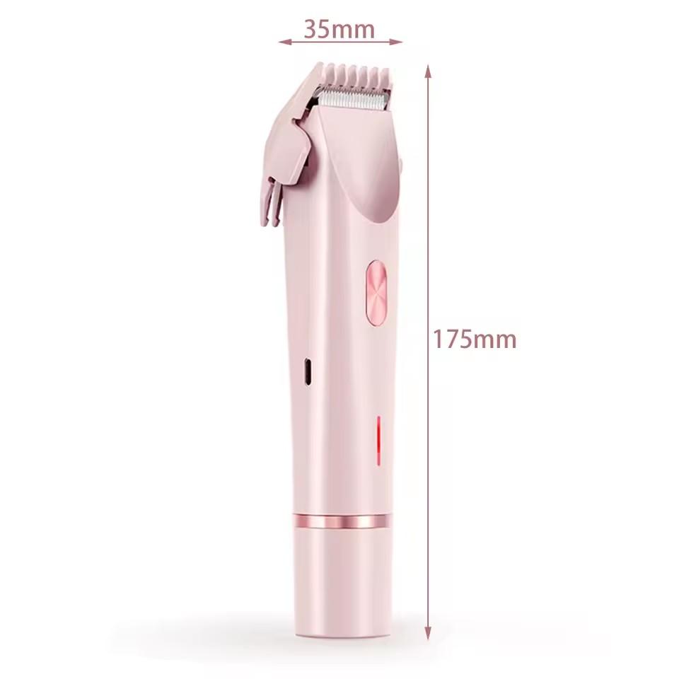 

Shaver for Woman Double Head Dual Purpose Female Razor Body Epilator Leg Underarm Bikini Electric Hair Remover Trimmer розовый