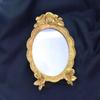 Vintage Baroque Wall-Mounted Mirror for Bedroom Artistic Elegant Home Decoration Environmentally Gold Large Stand Desktop Mirror