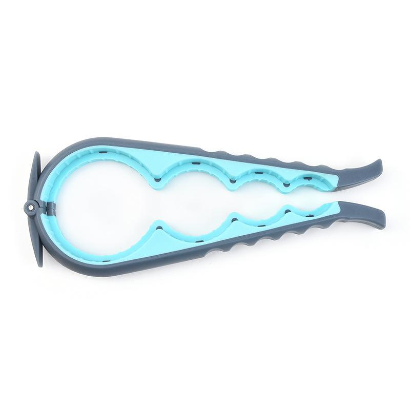 

1PC 4-in-1 Bottle Opener & Can Opener for Home Use Multi-Function Can & Bottle Cap Opener Effortlessly Opens Lids синий