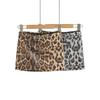 2025 Autumn Retro Leopard Print Sequin Low-Waist Hip-Hugging Short Skirt for Women