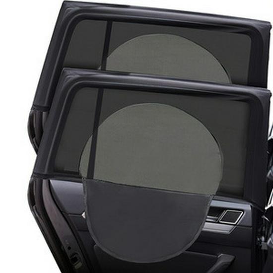 Zipper Style Car Curtain: Anti-Mosquito, Sunshade & Breathable Sun Protection.
