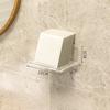 Bathroom Mirror Cabinet Storage Box Wall-mounted Perforation-free Household Washing Table Cosmetics Contact Lenses Remover Cotton Storage Rack