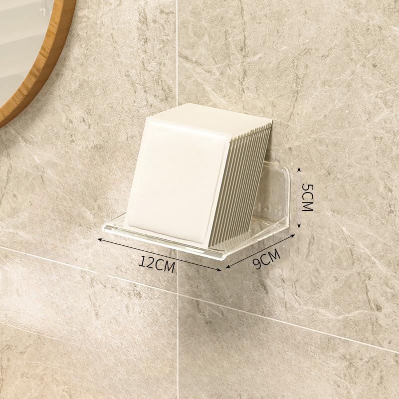 

Зеркальный шкаф для ванной комнаты Ящик для хранения Настенный без перфорации Стол для бытовой стирки Косметика Средство для снятия контактных линз Хлопковая полка для хранения small 12*9*5cm прозрачный