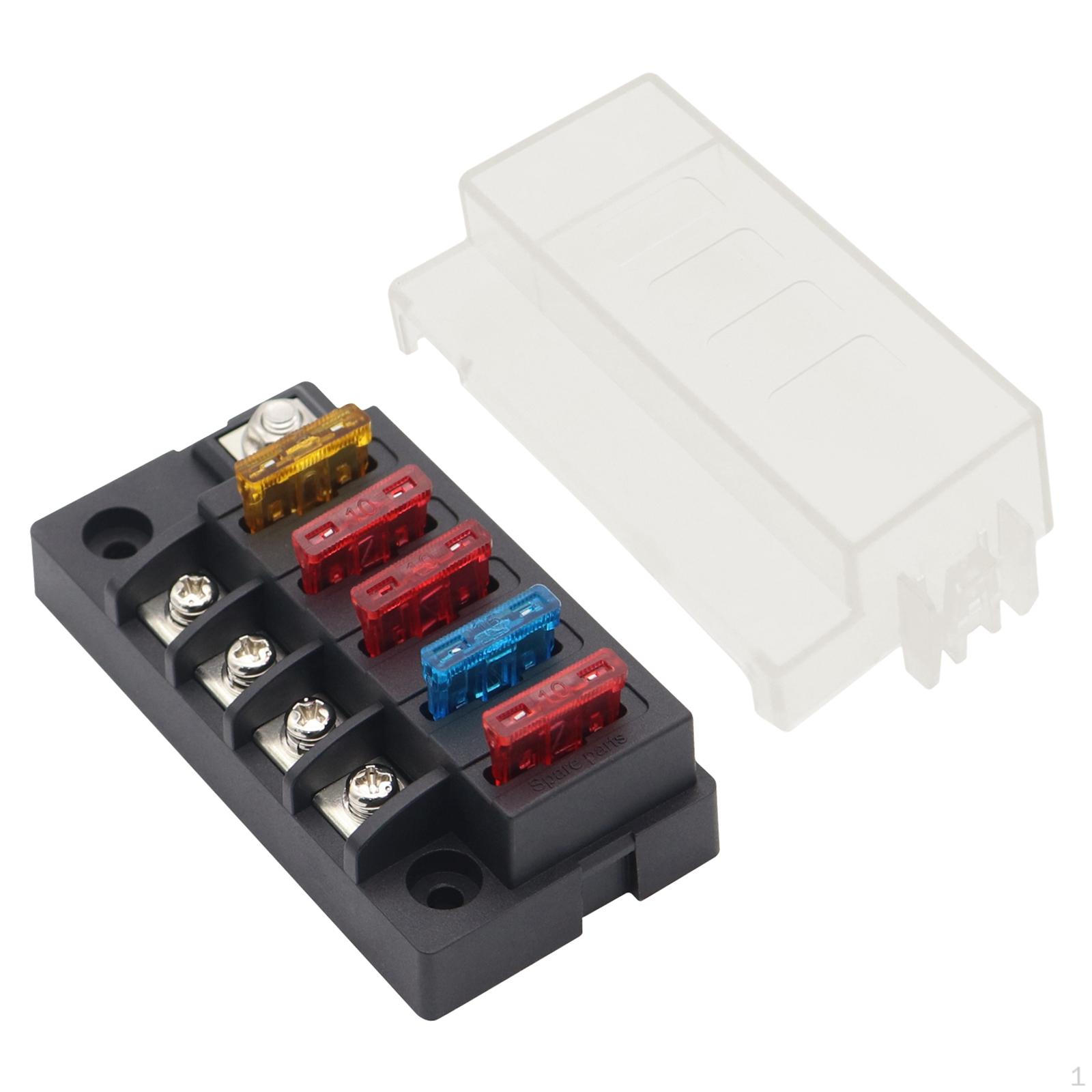 

Fuse Block Modified Parts F13941-a-z Ignition Protection High Conductivity 4 Circuit Box Holder