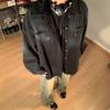 White Denim Jacket Men's Spring and Autumn American Retro Trendy Brand Design Sense Destruction Rough Lapel Tooling Jacket