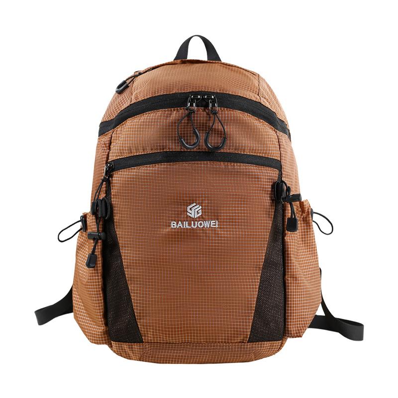 Lightweight Ripstop Outdoor Backpack Multi Pocket Adjustable Strap Casual Daypack for Hiking Travel and Daily Commute