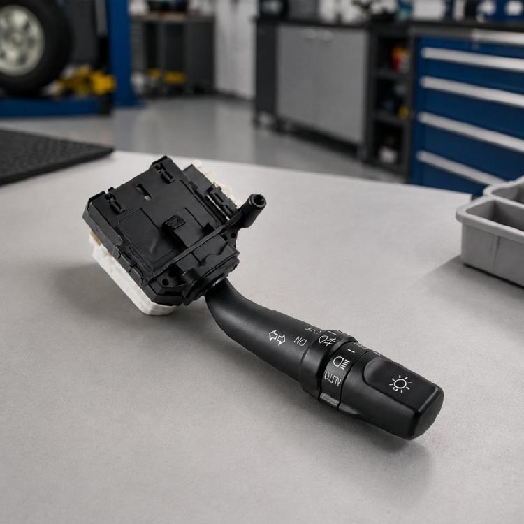 8414002270 ABS Housing Signal Lever Assembly with Steering Column Light Function, Replacement Stalk Part for Headlight And Indicator Service Work