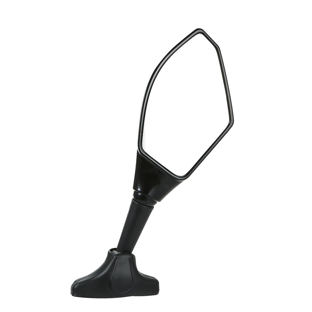 Universal Motorcycle Rearview Mirrors HD with Lights Flat Mirror Black Modified Reversing Reflector
