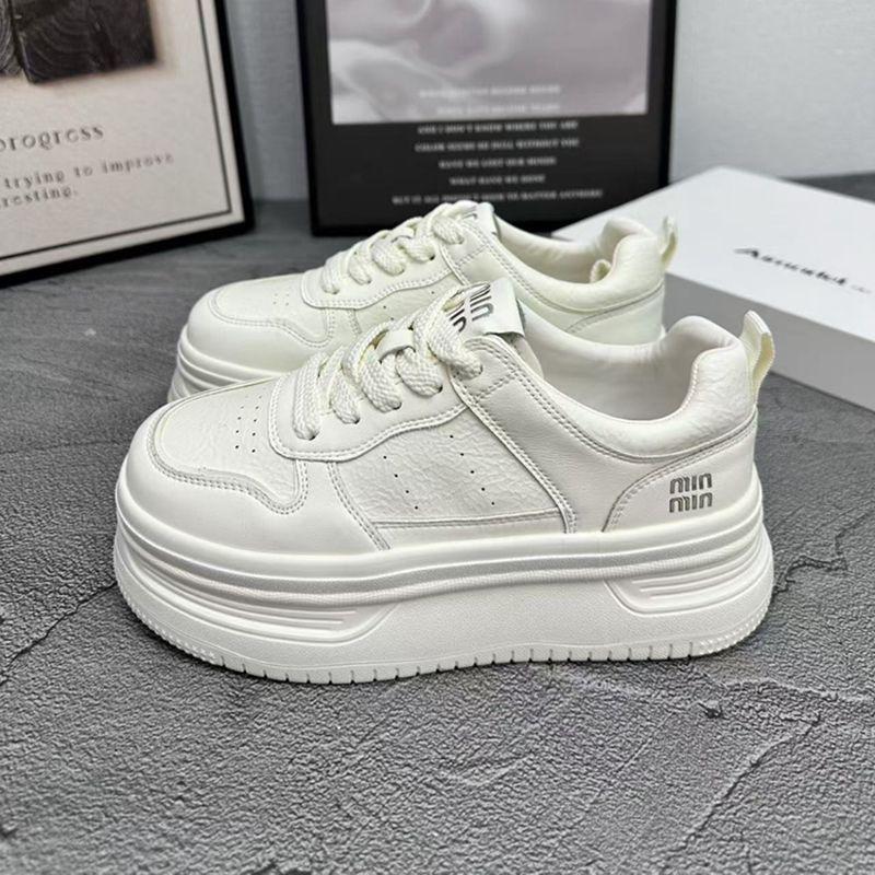 

thick-soled women s versatile new spring ins small student soft-soled casual board shoes women 40 белый