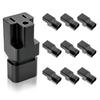 Upgrades IEC320 C14 Male to NEMA 5 15R Female Power Cord Adapters Tool Easy Installation for Data Center Equipment
