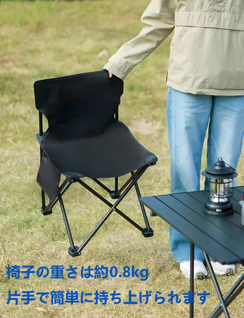 Foldable Outdoor Camping Chair with Storage Bag and Ideal for Outdoor Train Mountain Cherry Blossom Fireworks and Sports Backrest. Painting, Stations,