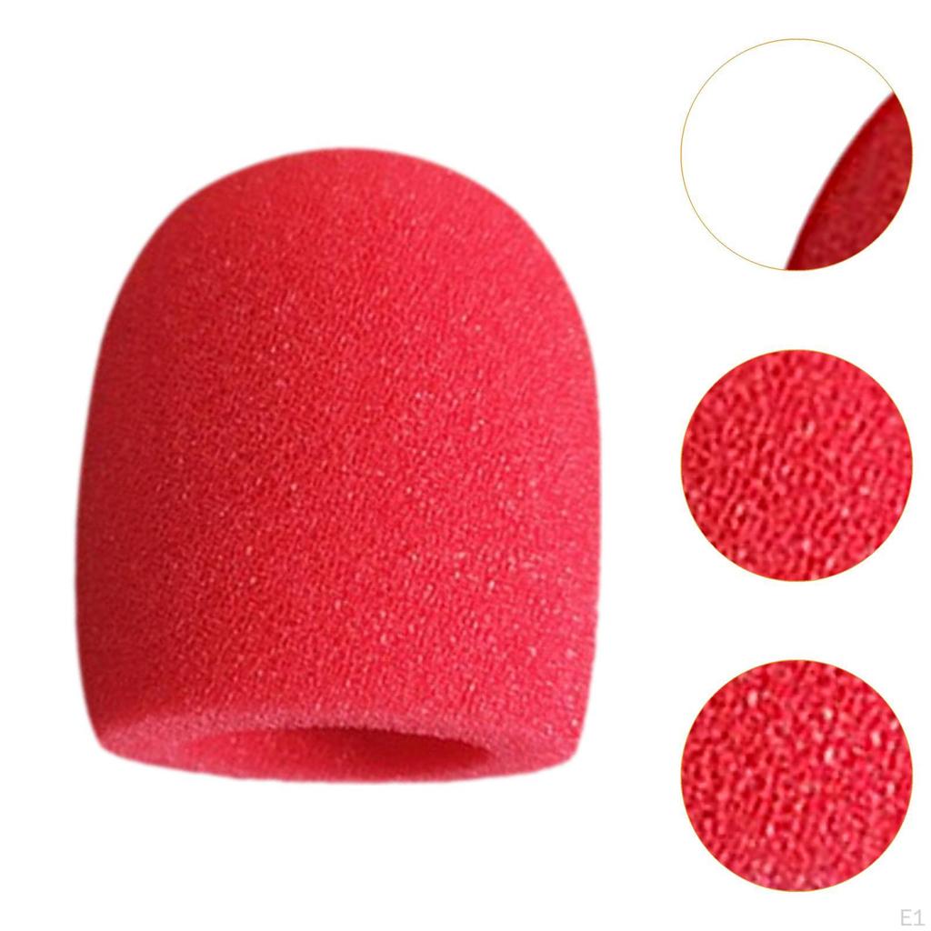 10 Pieces Handheld Microphone Cover Protection Windscreen Mic Sleeves Portable Sponge Foam