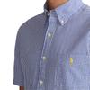 Polo Ralph Lauren Camicia a Maniche Corte Monopetto con Logo Ricamato Uomo camicie Blu 710833828-001