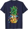 Funny Pineapple Christmas Tree Lights Costume Xmas Unisex T-Shirt