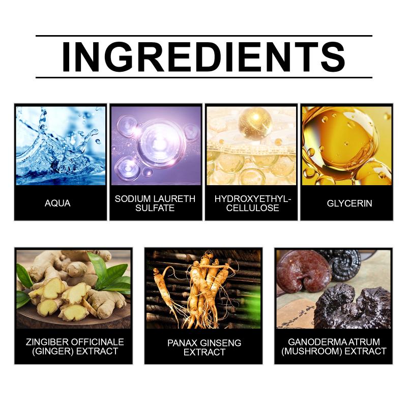 Hoegoa 100ml 3 In 1 Herbal Black Hair Dyeing Shampoo Color Gray To Natural Black Polygonum Multiflorum Hair Dye Shampoo