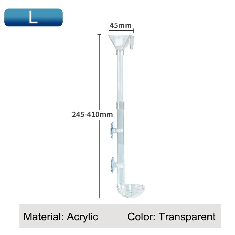 Aquarium Transparent Feeding Tube Set Aquarium Telescopic Fish Tank Feeder Shrimp Feeding Container Feeder Bowl Accessories