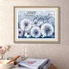 5D Diy Diamond Painting Blue Dandelion Cross Stitch Set Full Diamond Embroidery Mosaic Art Picture of Rhinestones Decor Gift