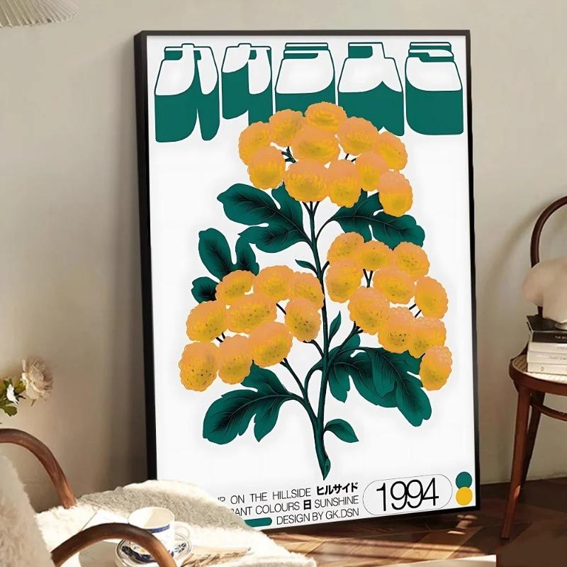 Okinawa Sakura Leinwand Wandkunst Druck Kunst Poster Retro Leinwandbild Zimmer Bar Café Wandmalerei