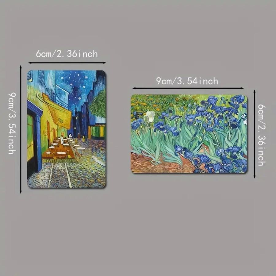 European Style Van Gogh Art Magnet - Creative Oil & Acrylic Painting Refrigerator Sticker