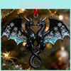 Car Decor Acrylic Dragon Series Christmas Tree Ornament With Cartoon Style For Holiday Gift
