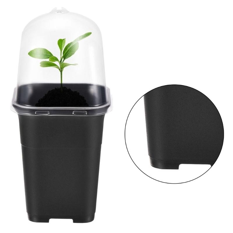 Ghivece de flori pătrate pentru pepinieră, ghivece pentru pepinieră de plante, ghivece de grădină din plastic, recipient pentru plante pentru suculente, legume