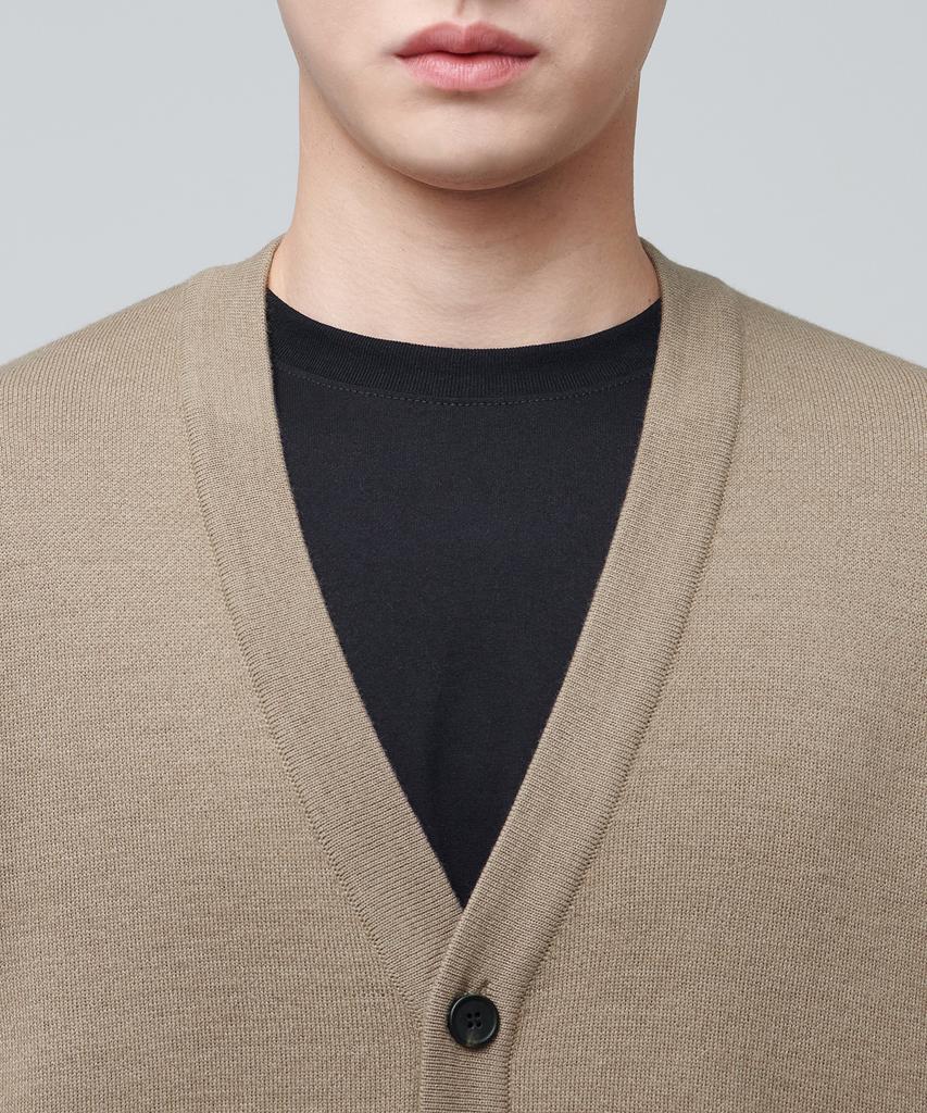 Musinsa Standard Minimal Cardigan [Beige]