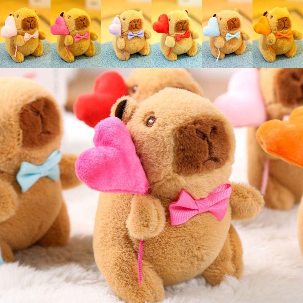 Vycpaná panenka Capibara Multi Stylový Batoh Taška do auta Dárkový kroužek na klíče Haning Kids