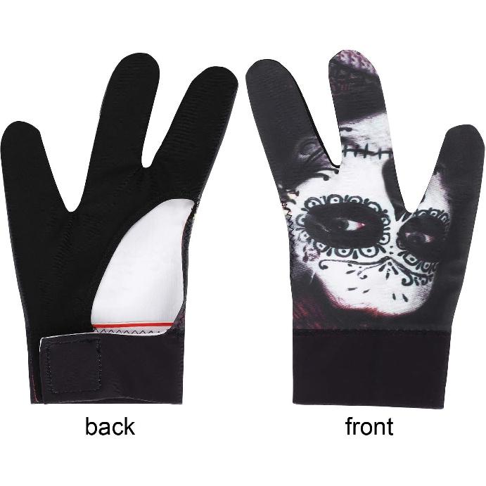 ITODA 3 Finger Billiards Gloves Pool Cue Gloves Elastic Show Shooters Carom Pool Snooker Playerss Gloves Durable Breathable Anti-Skid Game Gloves