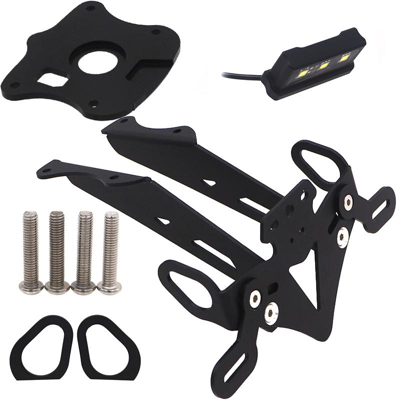 Suporte da placa de licença traseira da motocicleta suporte cauda arrumado fender eliminador para yamaha MT-09 mt 09 mt09