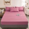 Solid Color Princess Style Brushed Bed Skirt with Dustproof Full Wrap