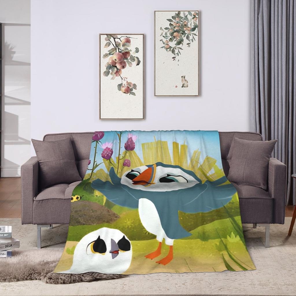 Puffin Rock Oona Baba Blankets Quality Warm Throw Blanket Winter Airplane Travel Couch Chair Novelty Bedspread