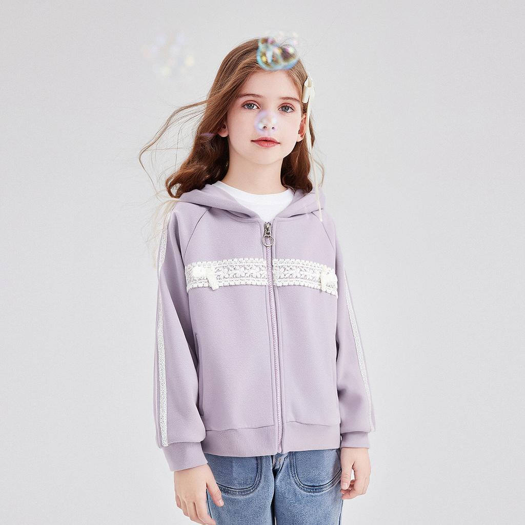 Eurowind Lace Coat Girls' Autumn Hooded Top