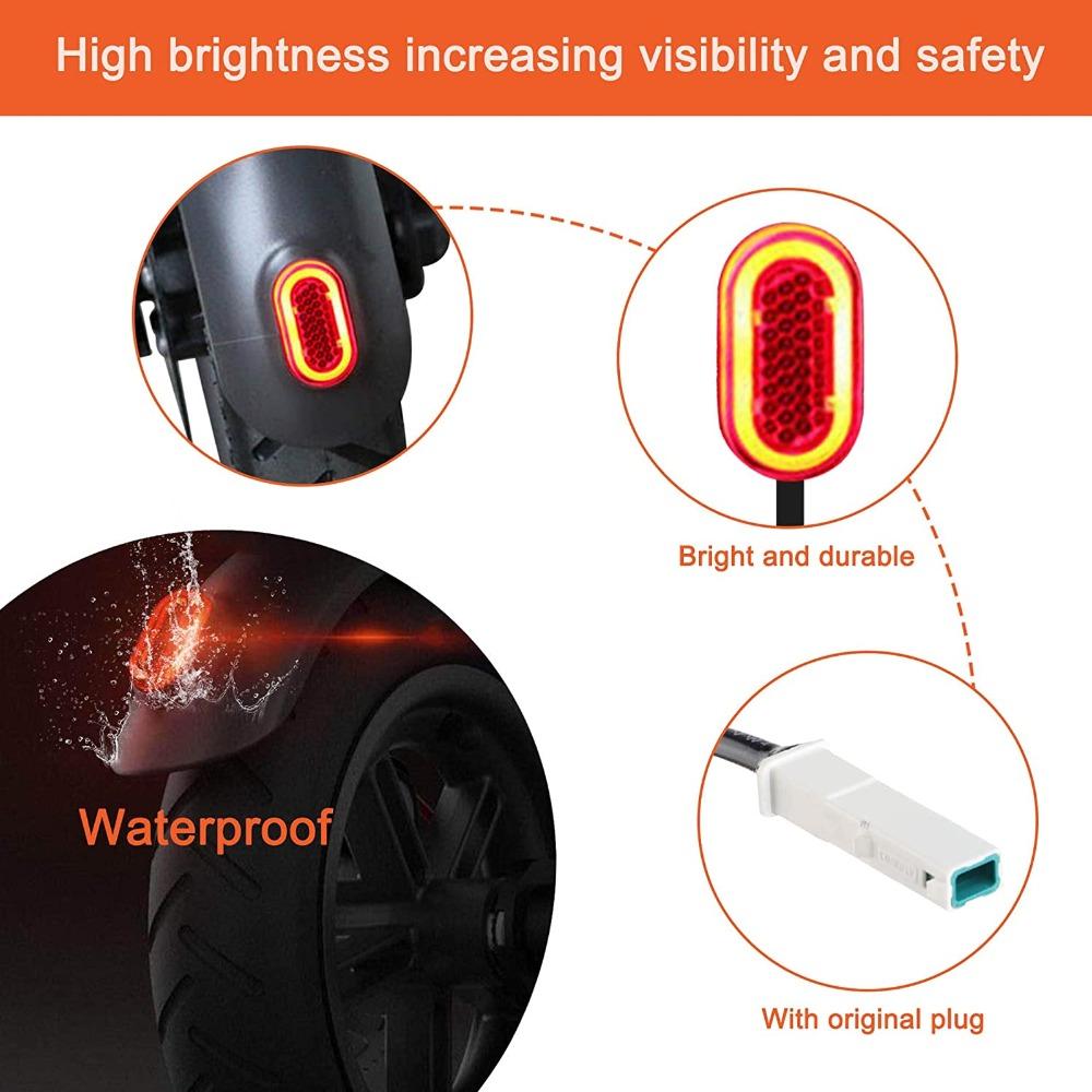 With Hook Electric Scooter Rear Mudguard Lightweight Waterproof Rear Mugguard With Taillight for Xiaomi M365
