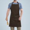 Korean-Style Custom Logo Neck Apron for Baking, Kitchen, Restaurant, and Coffee Shop