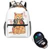 Cool Knife Cat Print Student Backpack School Bag Hiking Travel Daypack for Men Women Fashion Bookbag Shoulder Bags