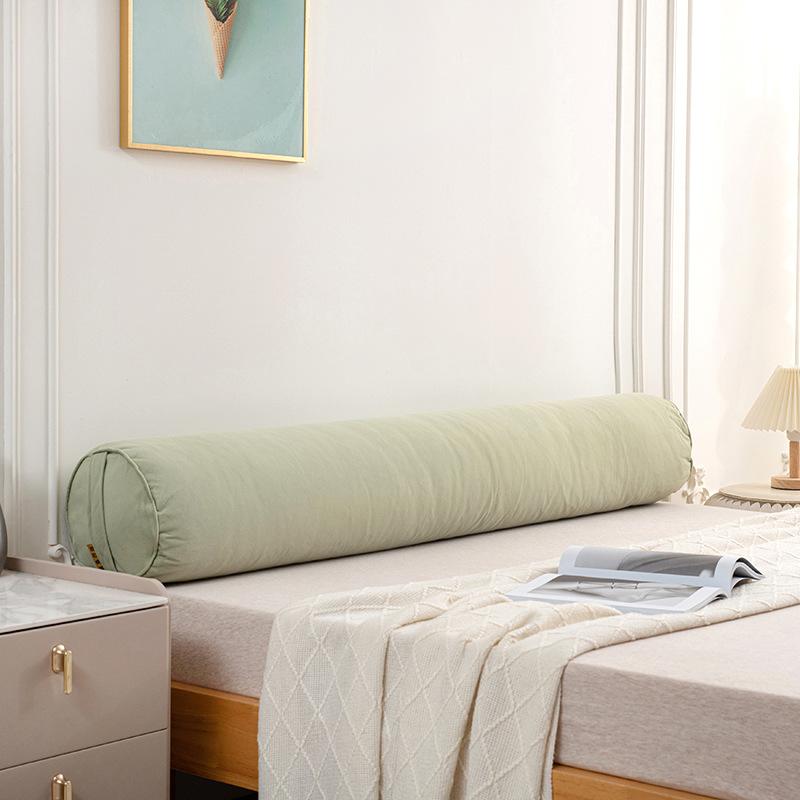 100/120cm Long Cylindrical Pillow with Handle for Neck Back Leg Support Removable Washable Pregnant Women Use Bedroom Pillow