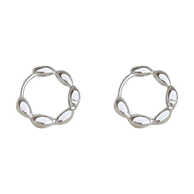 Factory 2023 NEW Fashion Earring 925 Silver Hoop Custom   Olive Fashion Earring Jewelry Women серебряный