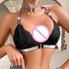 Sexy Backless Women Bras Party Underwear  Female Lingerie Breathable Camisole Removable Bra Front Button Women'S Lingerie