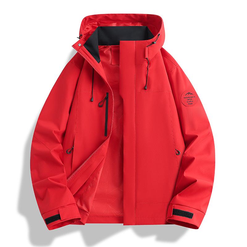 Wasserdichte 3-in-1 Jacke für Damen und Herren: Winddicht, Abnehmbares Fleece-Innenfutter, Arbeitskleidung mit individuellem Logo