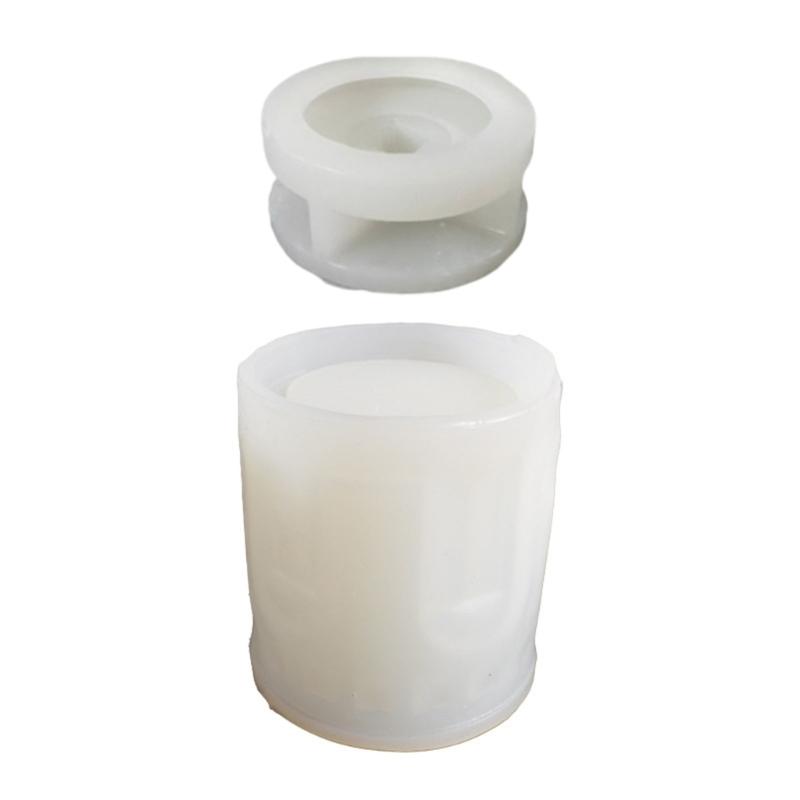 Multifuntional Silicone Mold Crafting Moulds Castles Shape Candle Holder Moulds Silicone Texture Suitable for Crafting