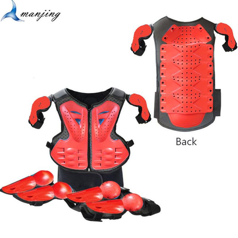 Kids Full Body Armor Motocross Off-Road Protective Vest Suit Anti-Impact with Knee & Elbow Guards for Boys And Girls 4-13 Years