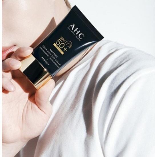 AHC Masters Aqua Rich Sunscreen SPF50+ PA++++ Hydrating Daily Sun Cream Twin Pack 30ml X2