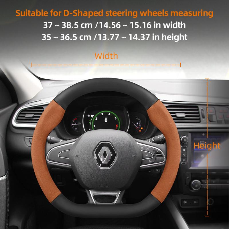 Für Renault Lenkradbezüge: Mégane 3, 2, 4, Clio 4, 5, Trafic, Scenic 2, Austral, Kangoo, Arkana, Kadjar. Zubehör.