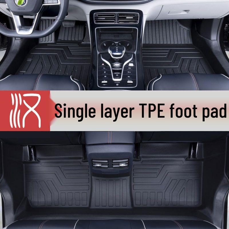 Full Coverage TPE Floor Mats for 25 BYD Han Models - EV/DM Series Custom Decorative Han EV 2WD full coverage door sill mats