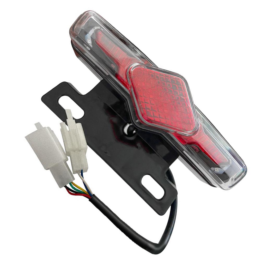 36-60V Electric Bicycle Lamp with Turn Signal Waterproof LED E-bike Taillights bianco