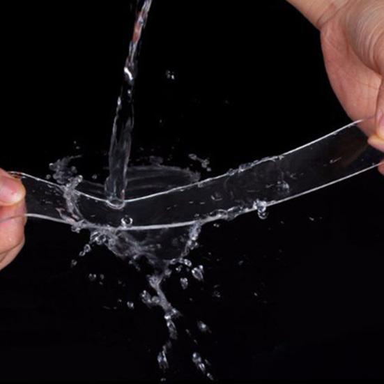 PET 30mm Double Sided Transparent No Trace Adhesive Reusable Waterproof Tape