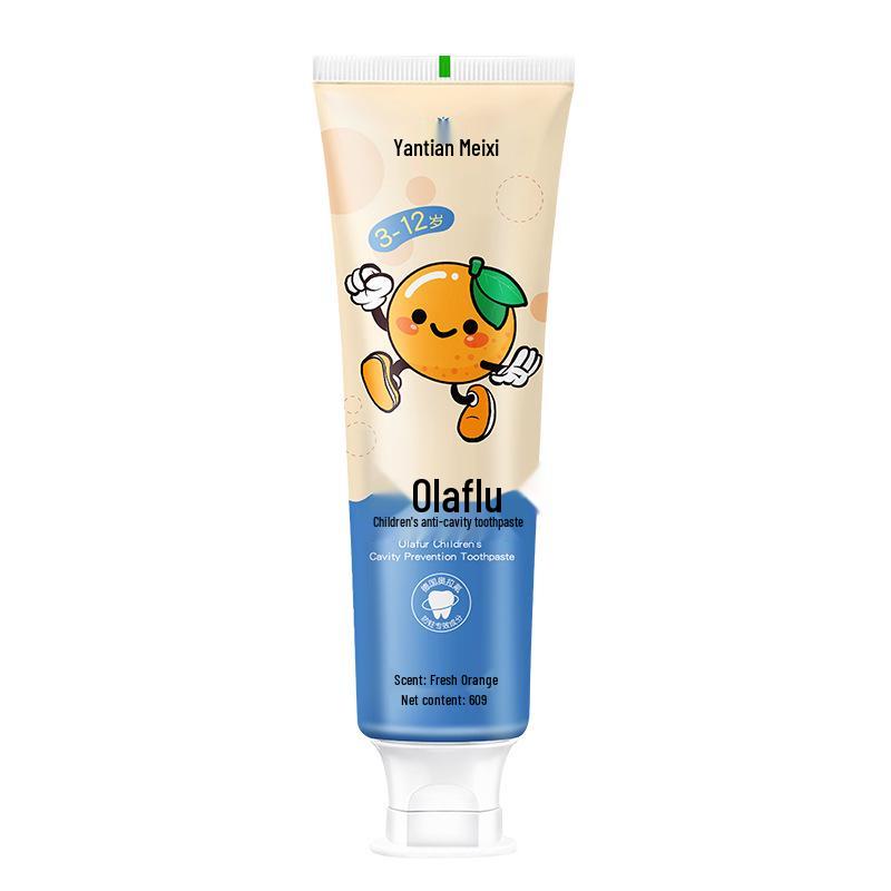 Fluoride Toothpaste for Children (3-12 Years) - Anti-Cavity, Gum Protection, Special for Teething, Safe If Swallowed