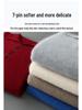 Men's Pure Wool Polo Collar Cardigan: Loose, Button-Up, Business Casual Cashmere Knit Sweater