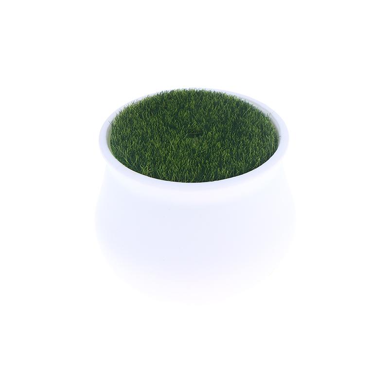 5Pcs Thickened Balcony Fake Flowers Garden Decoration Flower Pot Bonsai Ornament Flower Arrangement Device Vase With Woven Lawn