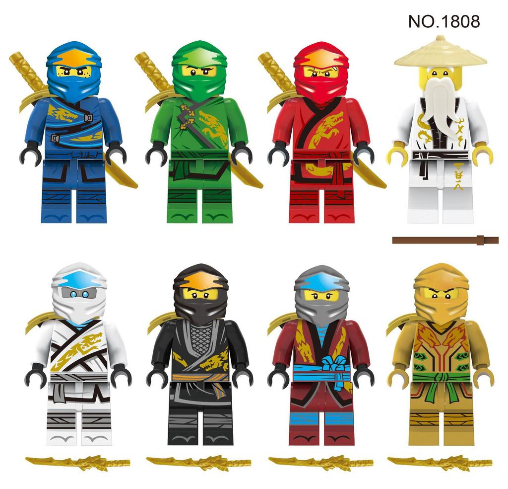99 Ninja 1613 Children'S Assembly Small Particle Building Block Toy World Doll Weapon Piece